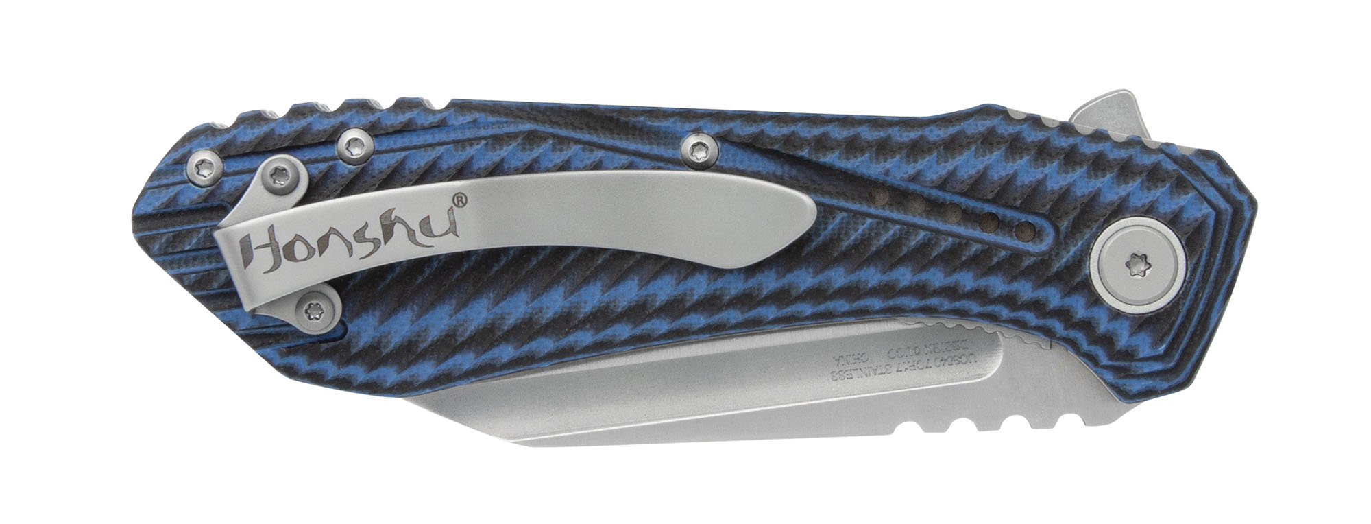 Honshu Sumorusodo Pocket Knife - Black/Blue