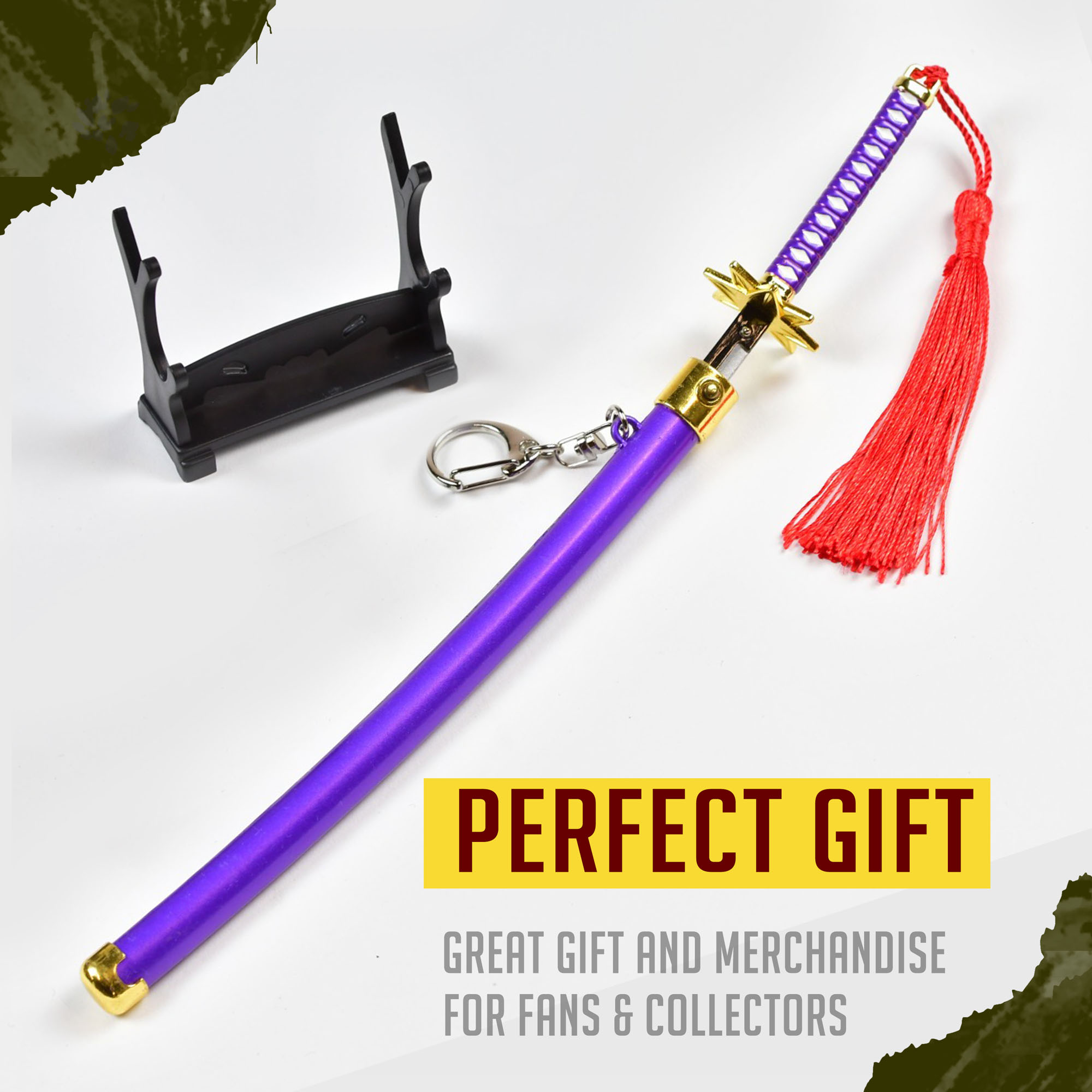 Bleach – Toshiro Hitsugaya Schwert, Anime Katana, Schwert Brieföffner mit Scheide und Ständer