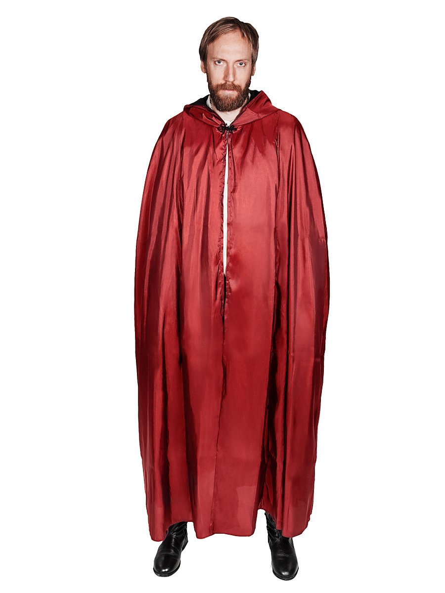 Red Hooded Cape with Cross