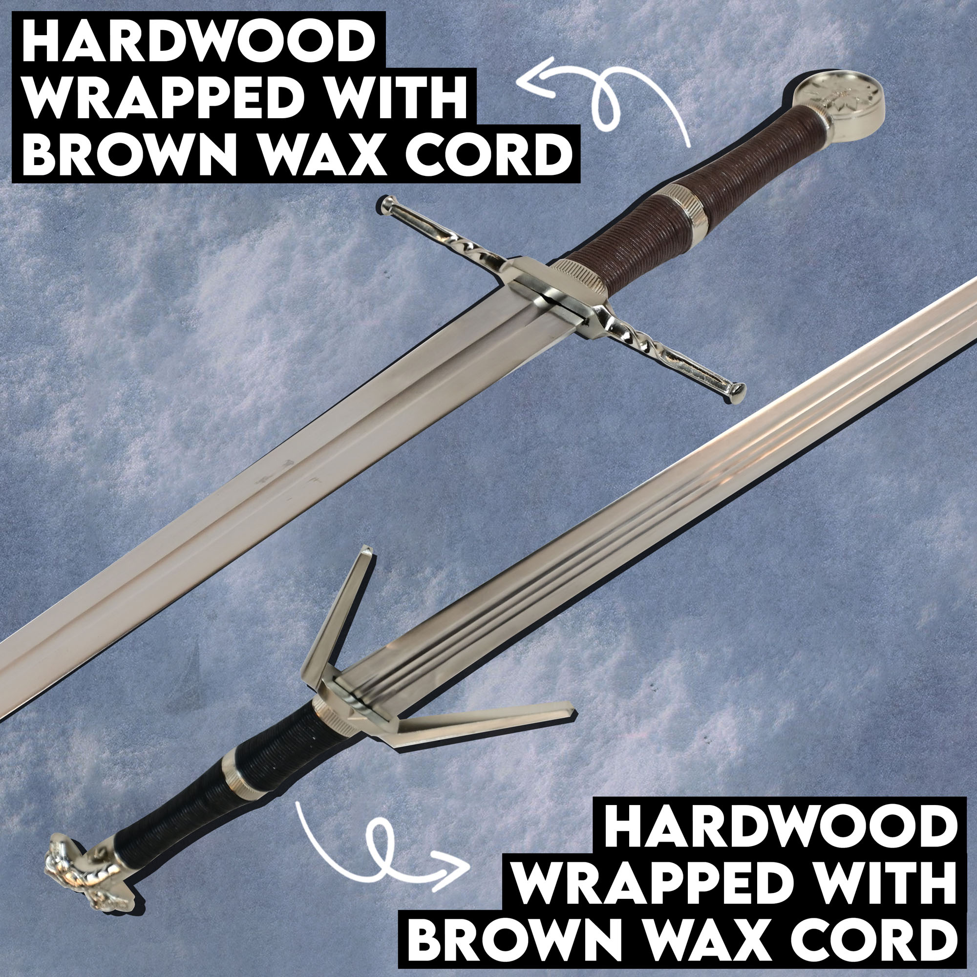 The Witcher Schwert Set - Silber + Stahl Schwert (Bundle aus 40660 und 40659)
