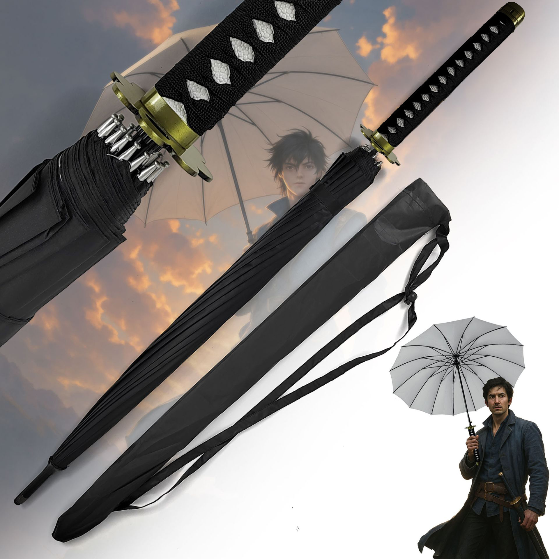 One Piece – Zoro's Shuusui Katana Umbrella (16K Premium Version) 