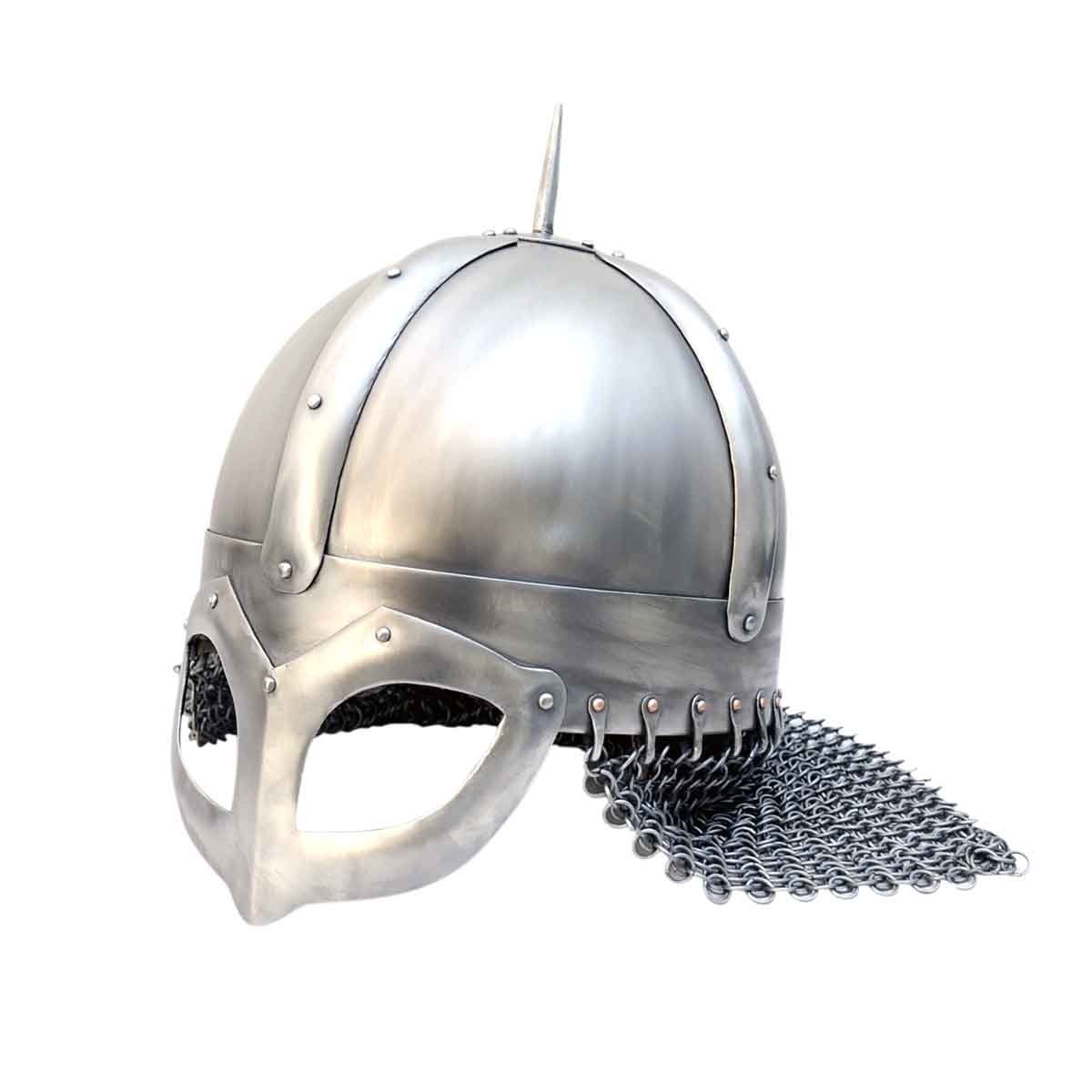 Gjermundbuhelm mit Kettenbrünne, Größe L