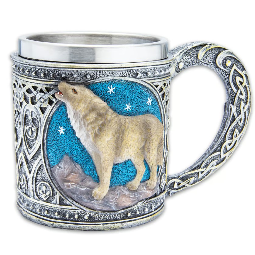 The Witcher - Geralt's Lone Wolf Fantasy Becher