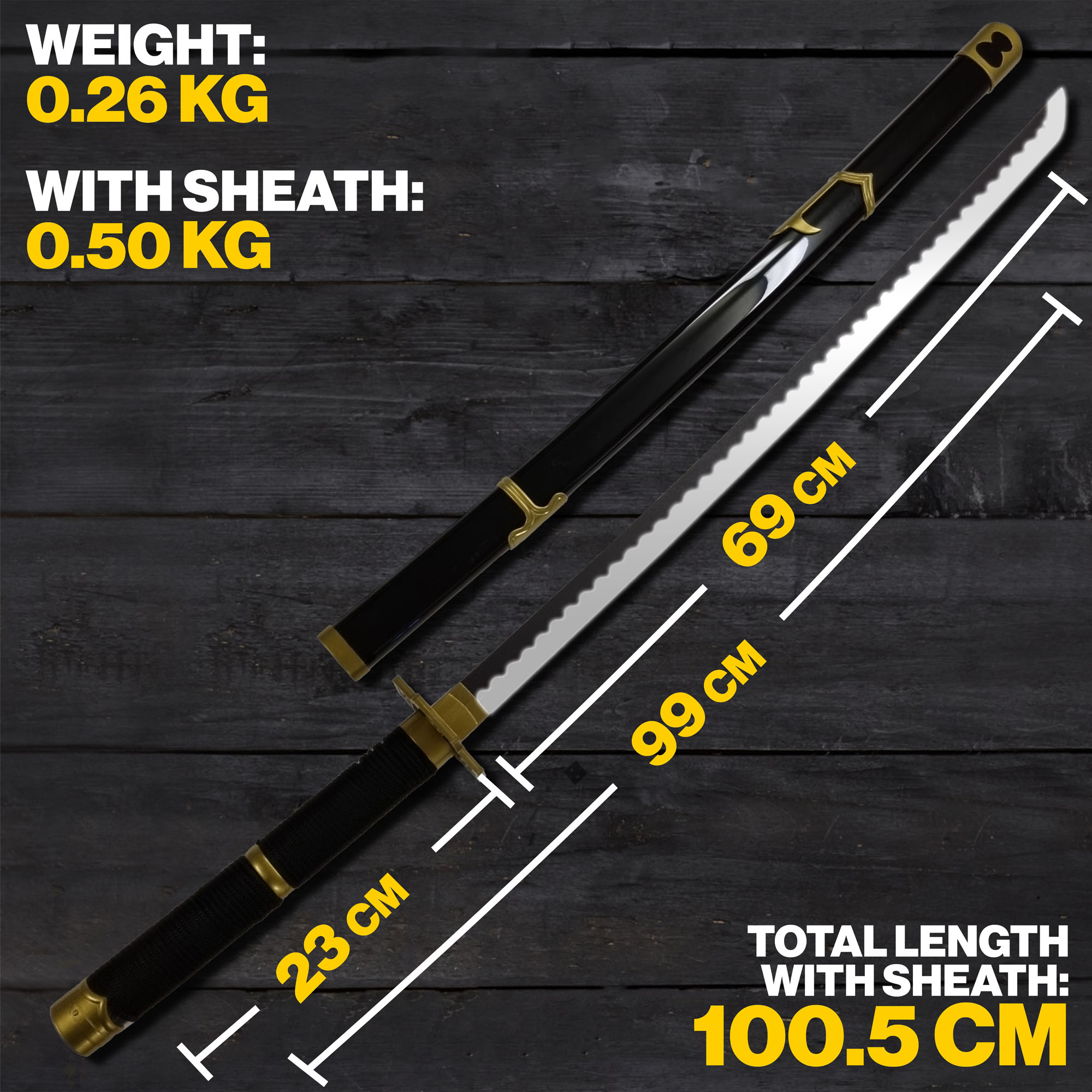 One Piece - Roronoa Zoro Yubashiri Katana - LED Version