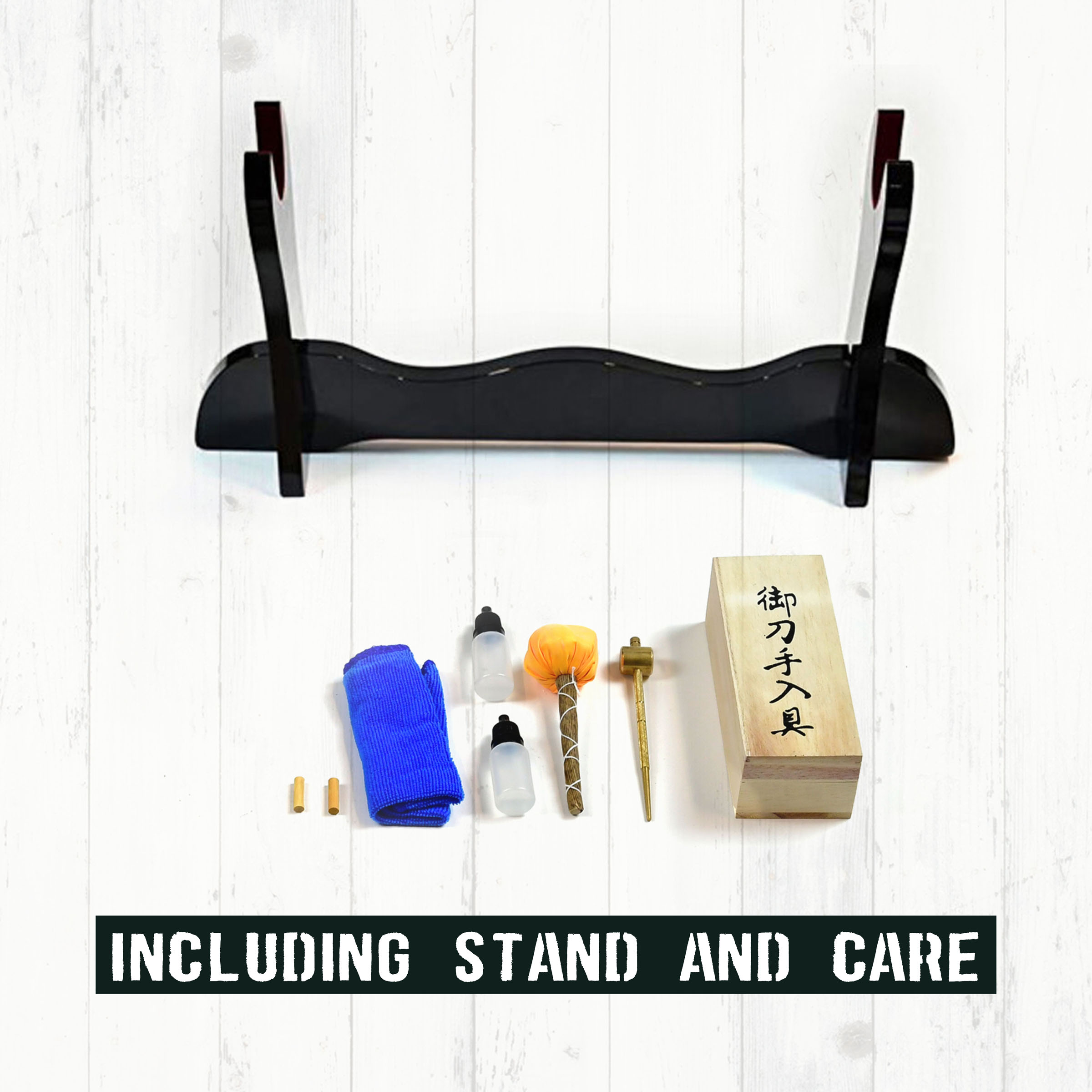 Demon Slayer: Kimetsu no Yaiba - Shinazugawa Sanemi sword - handforged and folded, Set