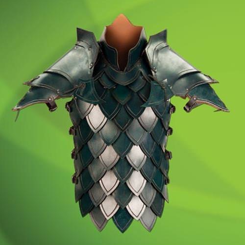 Green Elven Battle Armour - Leather