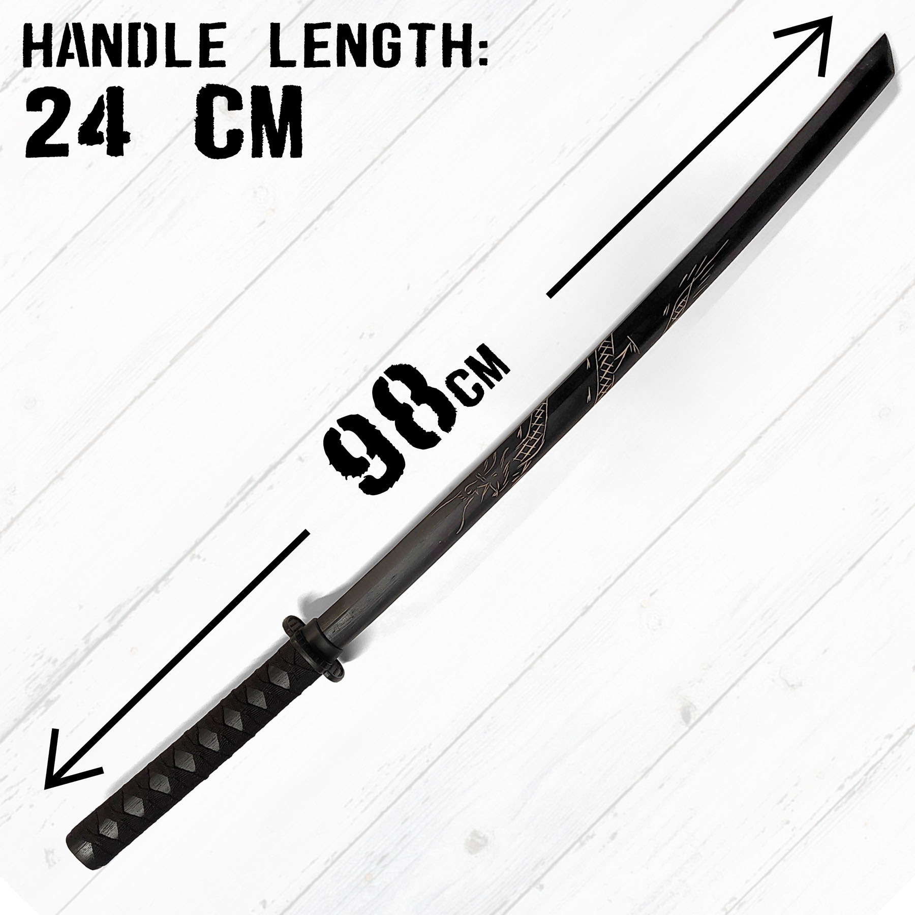 Bokken mit Drachenmuster