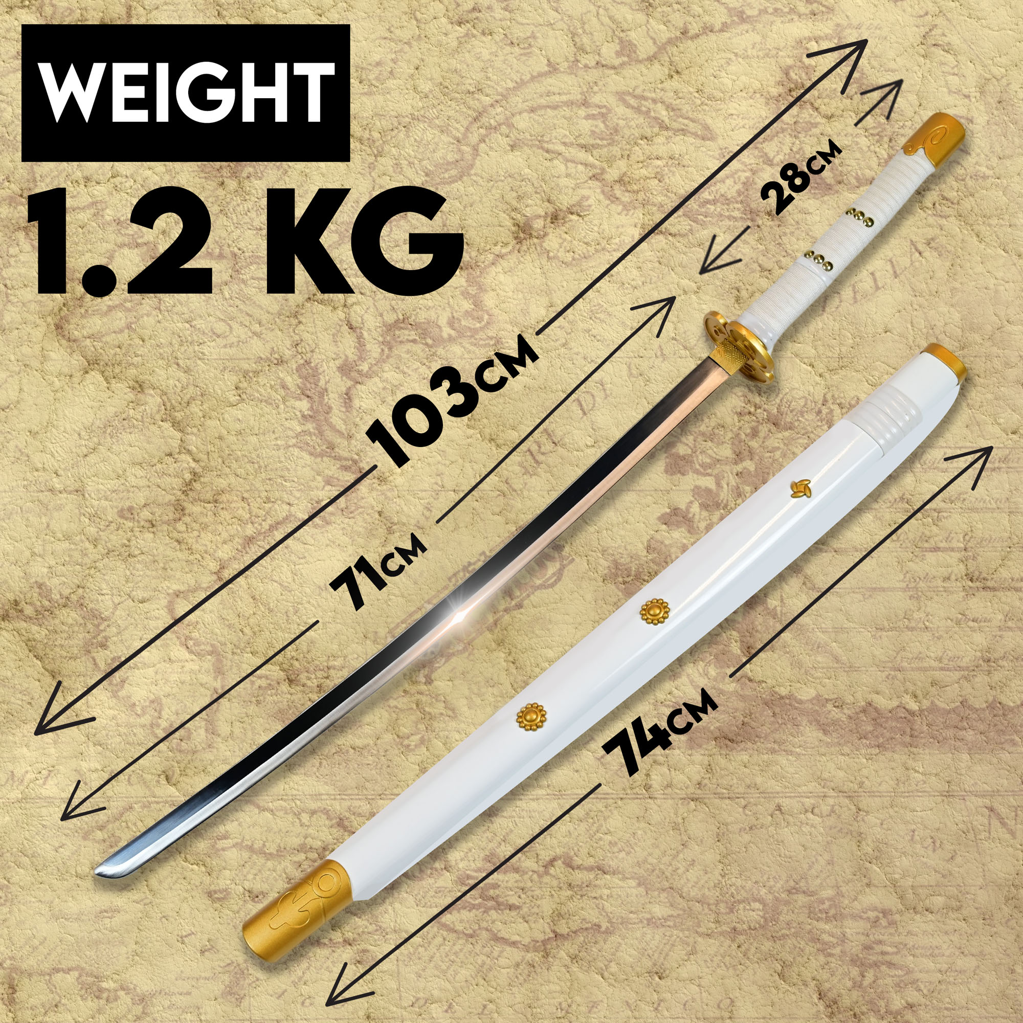 One Piece - Oden's Ame No Habakiri Sword
