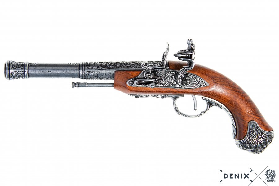 Flintlock pistol for left-handers India, 18th century, gray