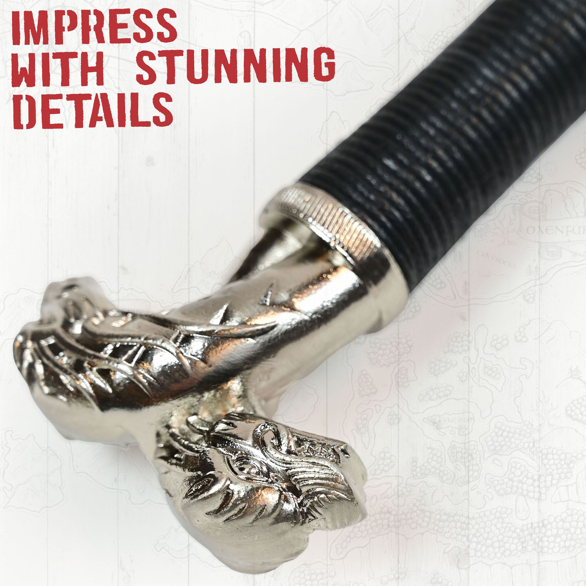 Witcher - Silber Schwert mit Scheide + Wanddisplay