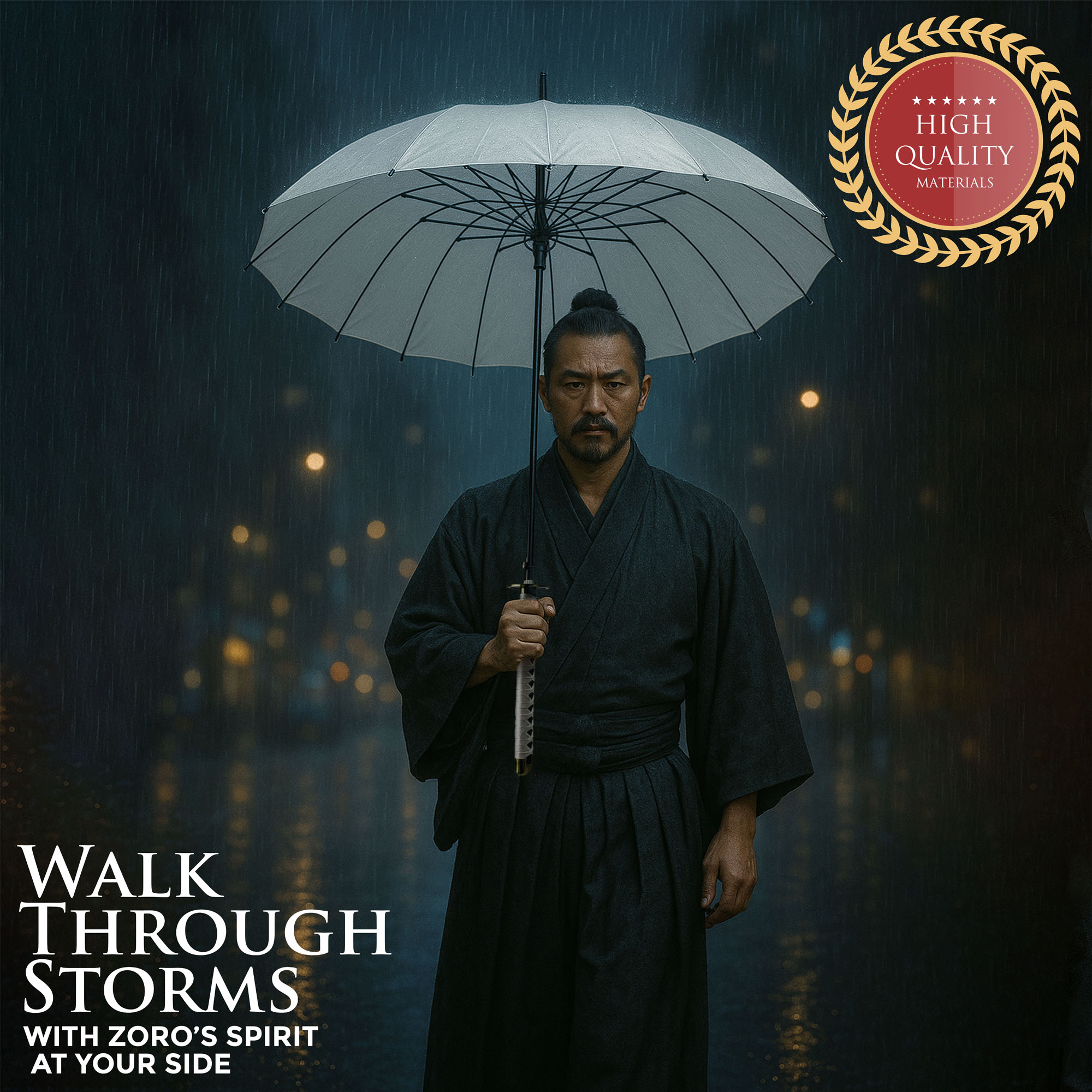 One Piece – Wado-Ichi-Monji Katana Regenschirm (16K Premium Version)