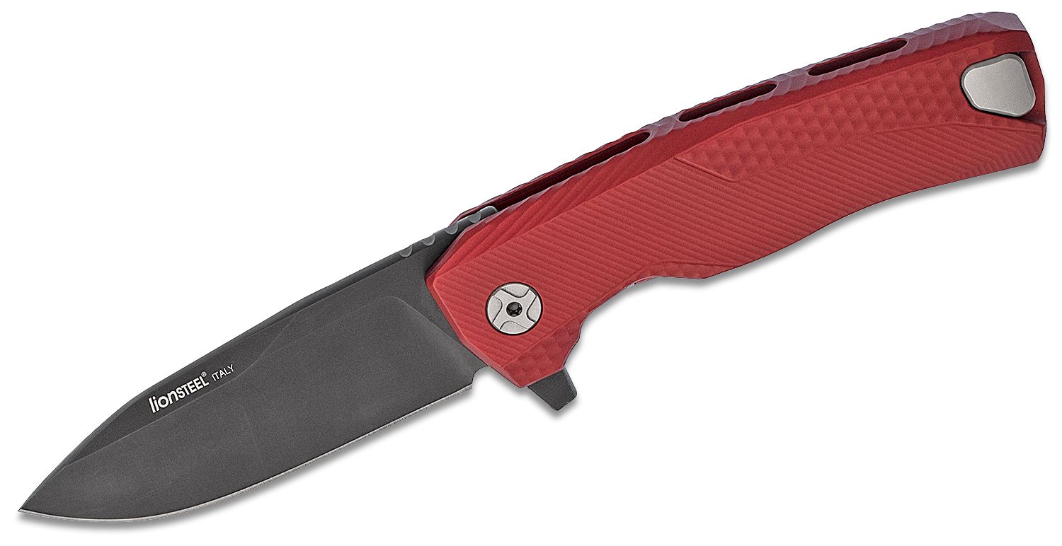 ROK A RS, Black M390 Blade, Red Aluminum Handle