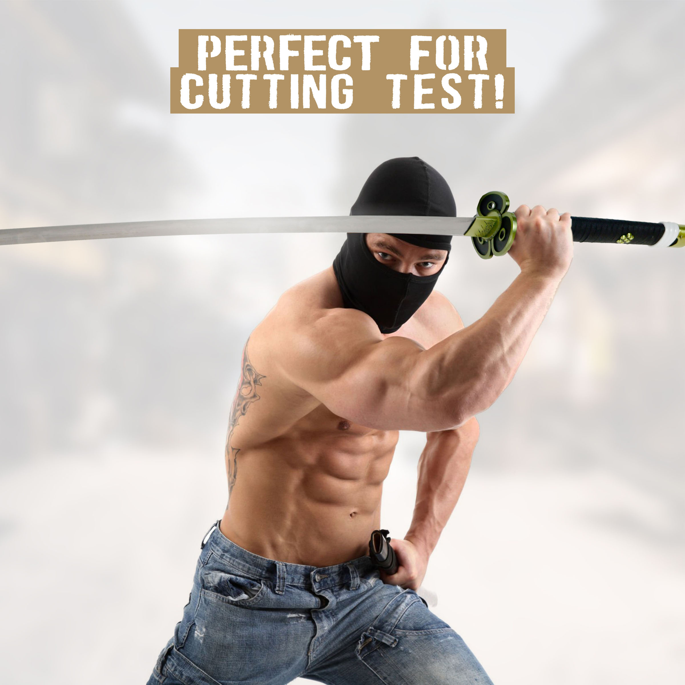 One Piece - Oden's Enma Sword, handforged & folded, Set