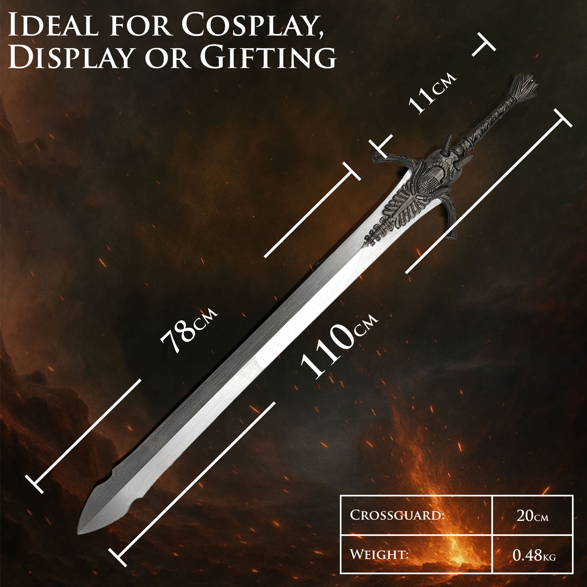 Devil May Cry - Dante's Rebellion Sword - LARP