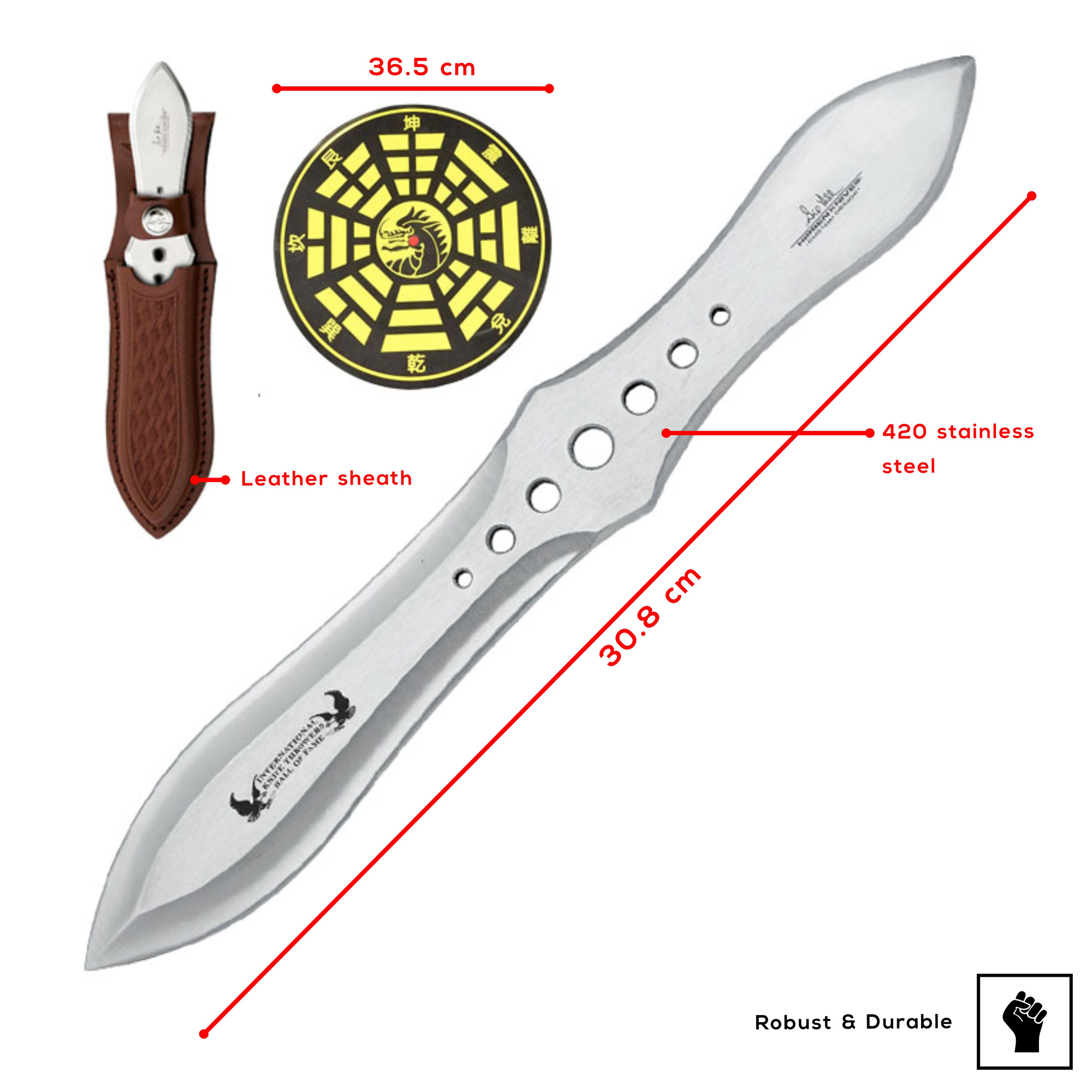 Hibben Competition Thrower Triple Set with Target