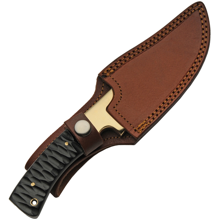 Damast Brass Skinner Micarta 