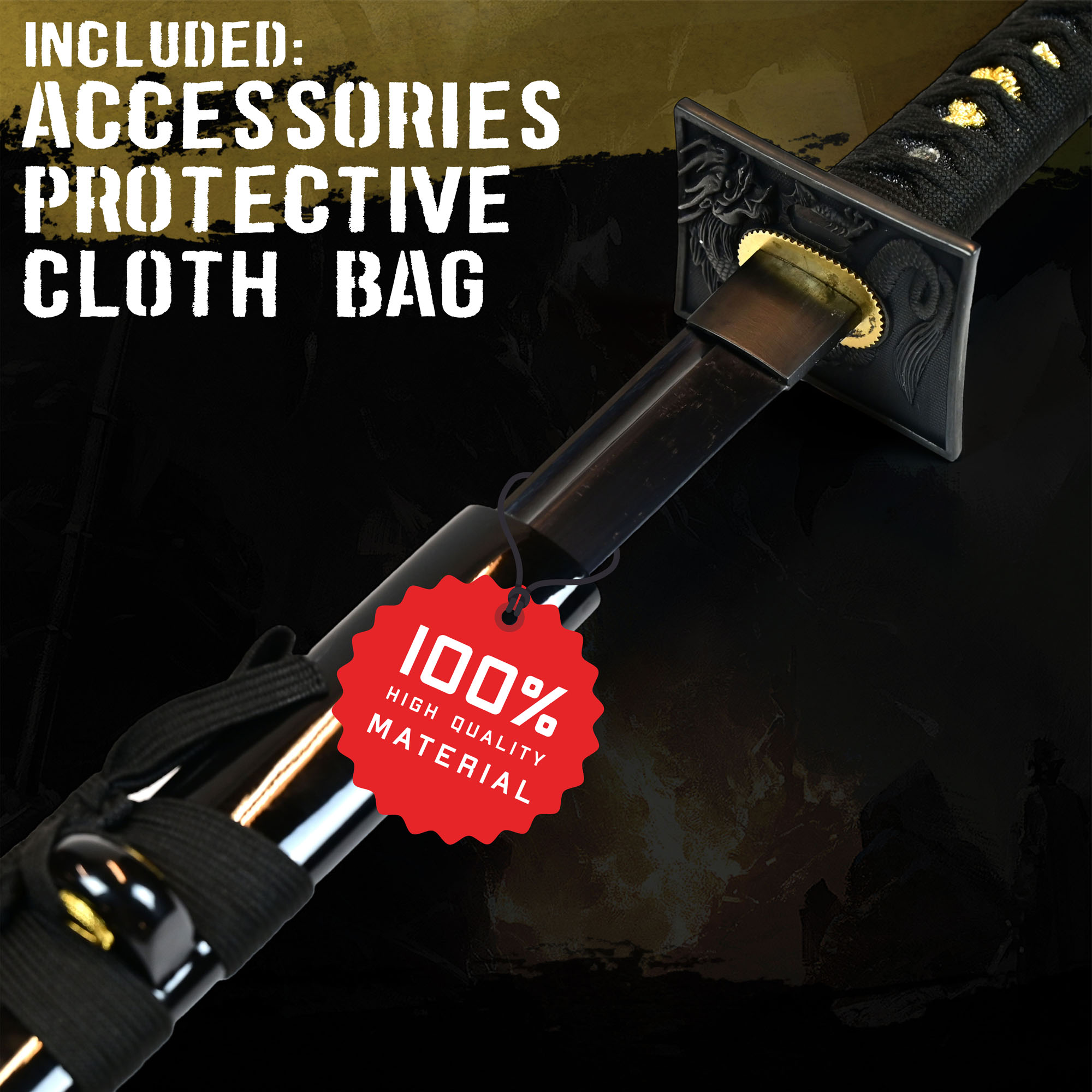 Black Damaskus Ninjato