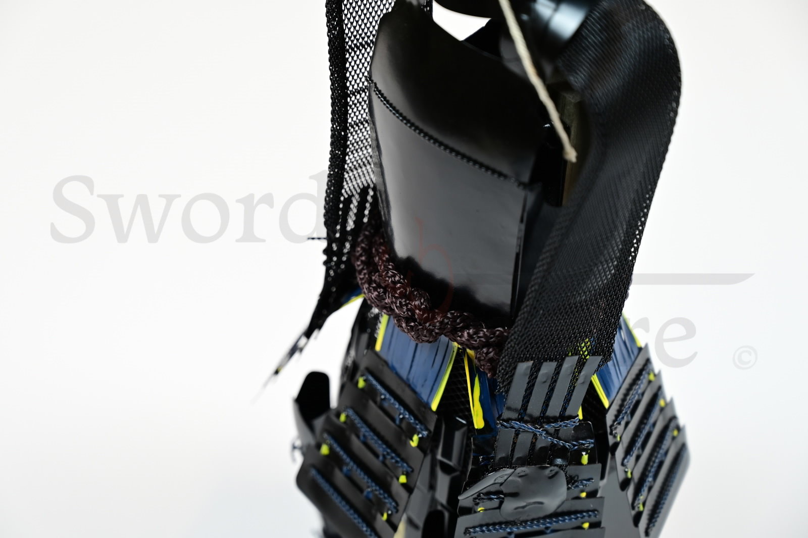 Japanese samurai armor miniature, black