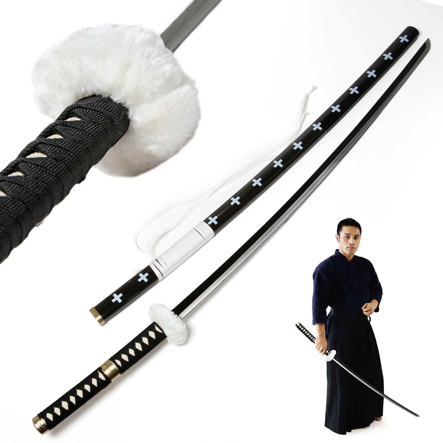 One Piece - Trafalgar Law sword black handle 96 cm