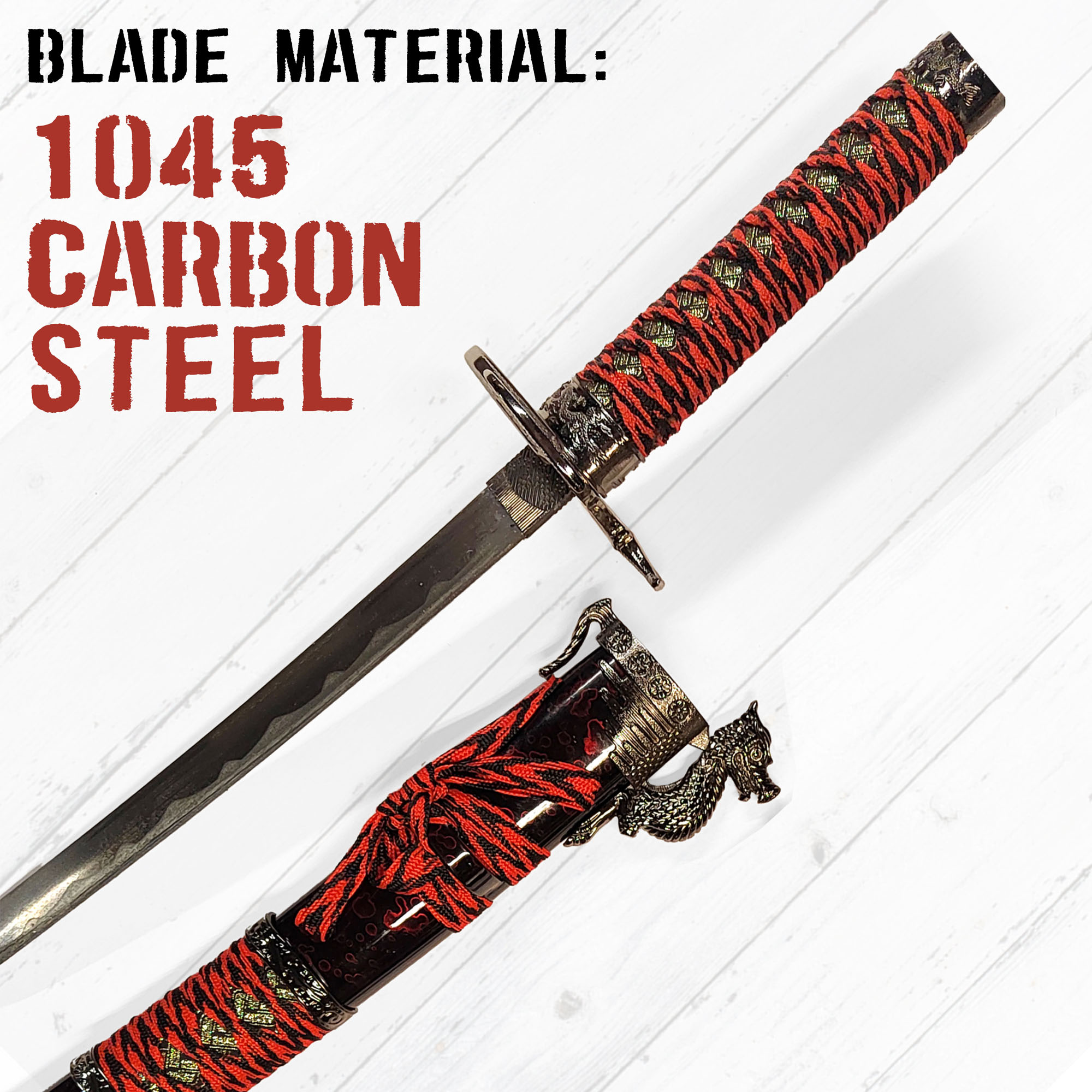 Samurai Schwert 3er Set mit Ständer - Drache (Katana, Wakizashi und Tanto) Samurai Schwert 3er Set mit Ständer - Drache (Katana, Wakizashi und Tanto)