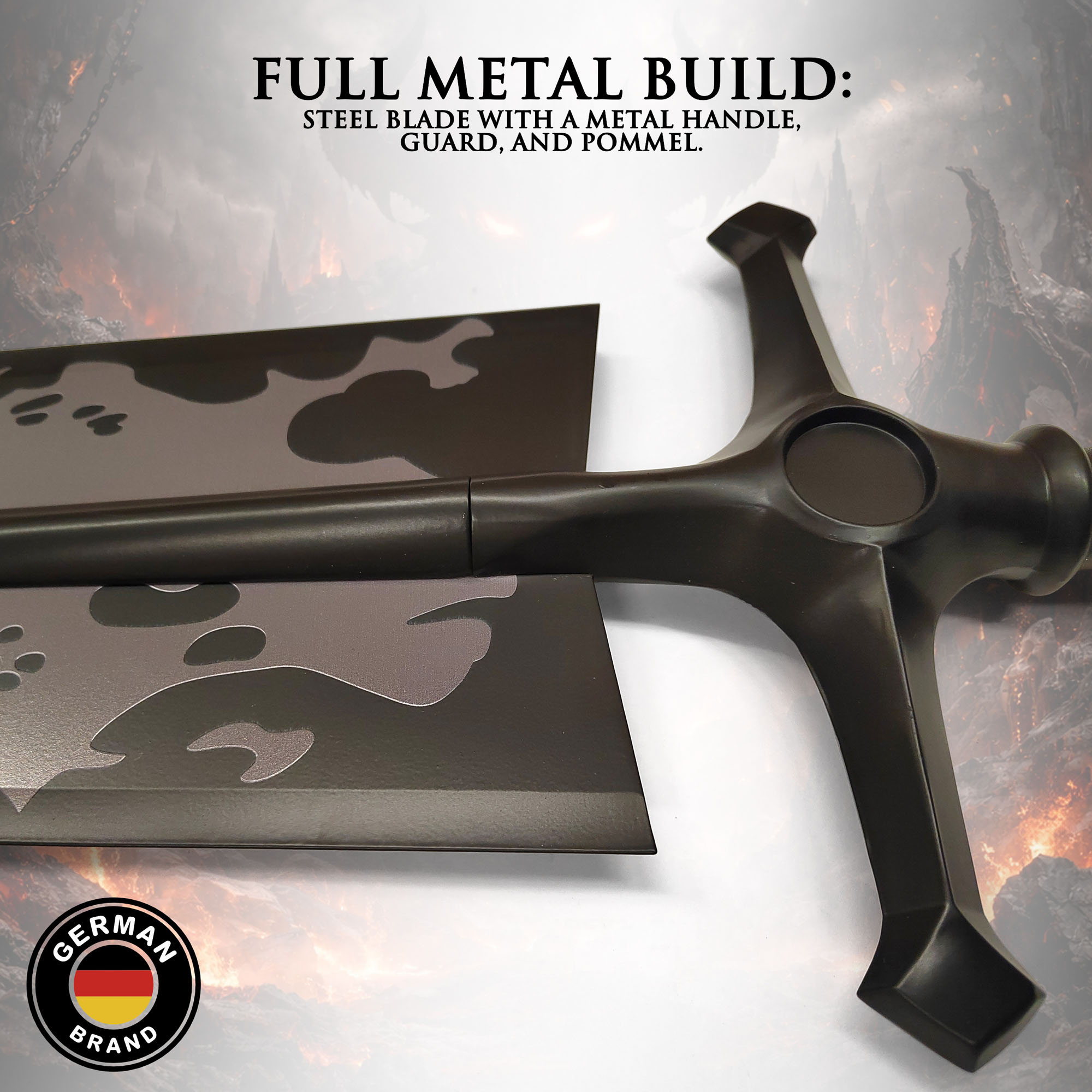 Black Clover: Asta's Demon-Dweller Sword – 51" Steel Replica