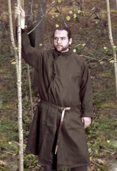 Coat 10th C Natural brown, Size XXL