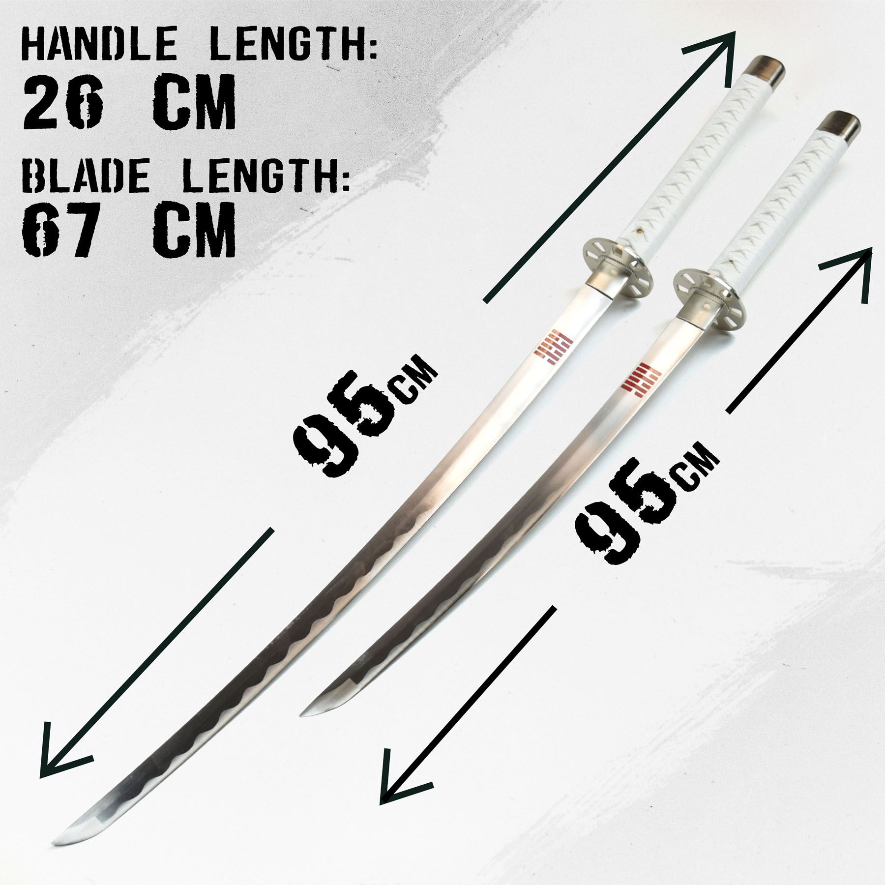 GI Joe - Storm Shadow Katana & Wakizashi, handgeschmiedet