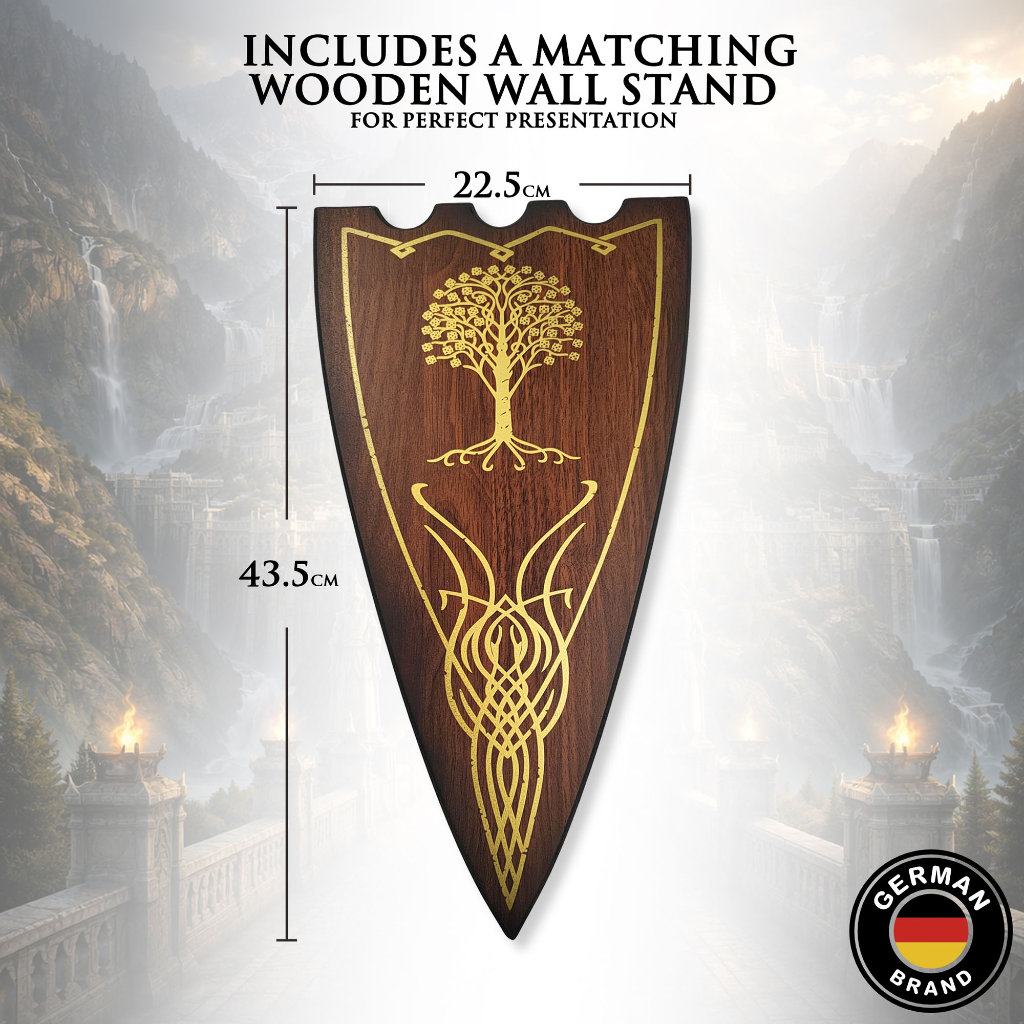 Der Herr der Ringe: Isildurs Schwert – 121cm Stahl-Replik inkl. Wandhalter