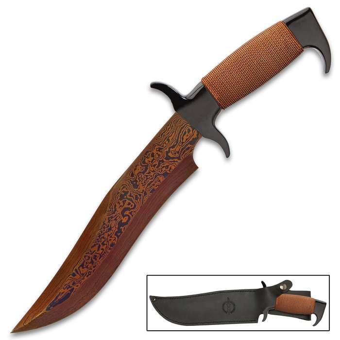 Hibben Hellfyre Highlander Bowiemesser mit Scheide
