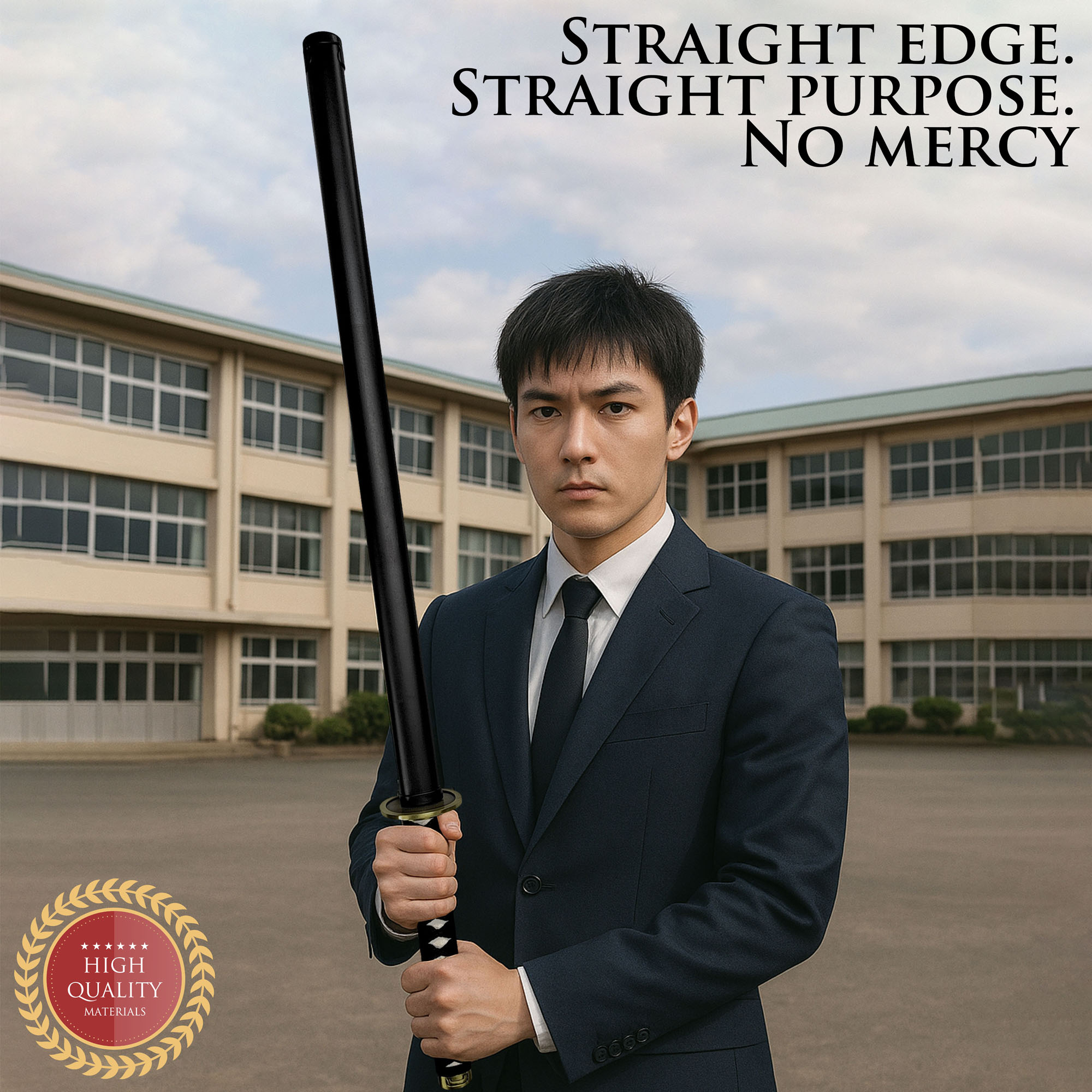 Chainsaw Man - Hayakawa Aki's Katana mit Scheide (Gerade Klinge)