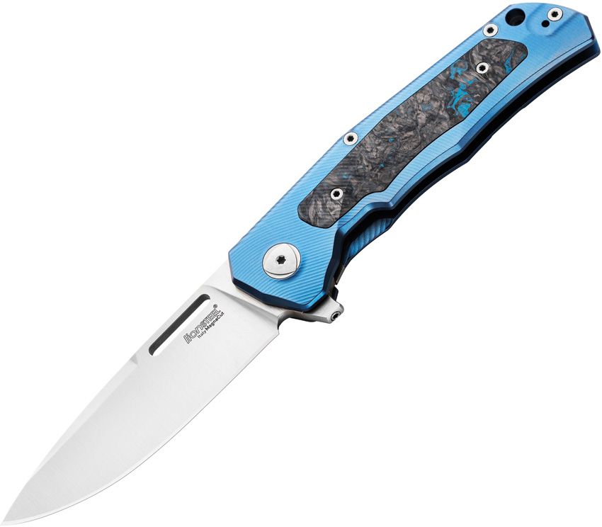 Q4ttro, Blue Titanium Handles with FatCarbon Inlays