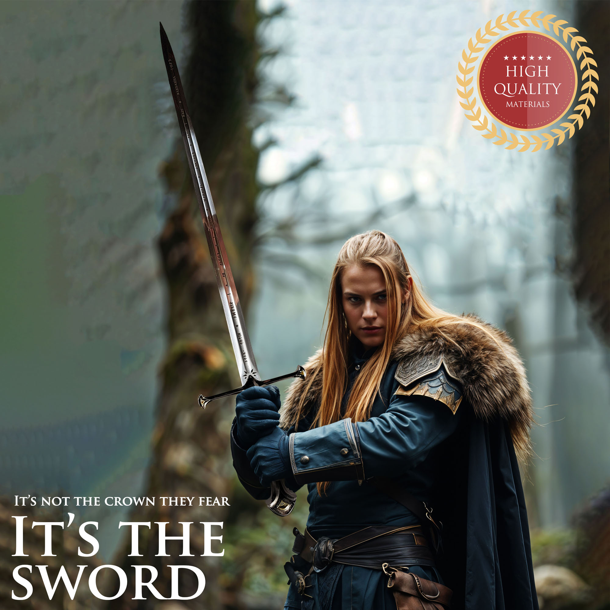 Anduril Schwert mit Scheide und Wanddisplay