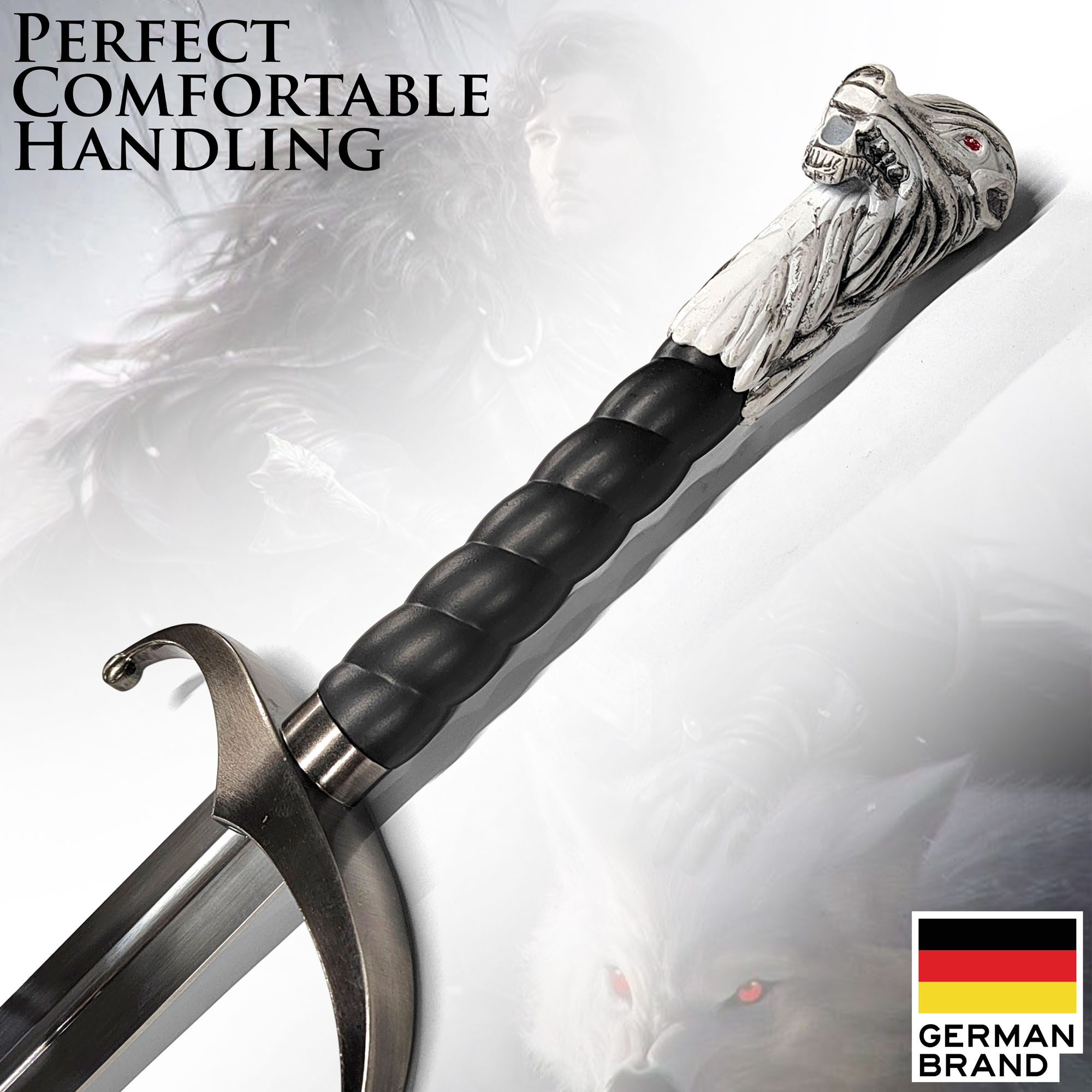 Jon Snow's "Longclaw" Ornamental Fantasy Sword (Game of Thrones) with Wall Mount