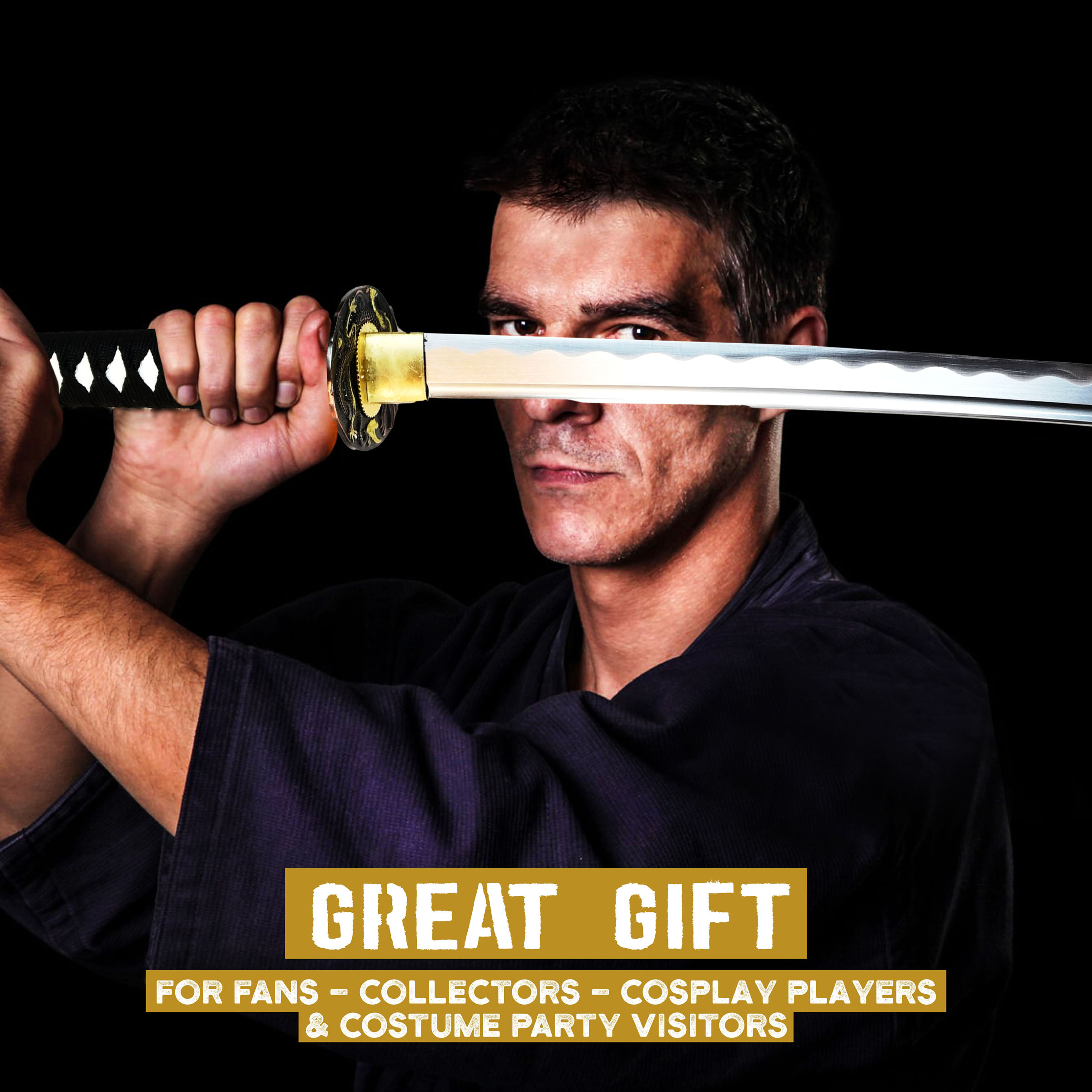 Handgeschmiedetes japanisches Drachenkatana