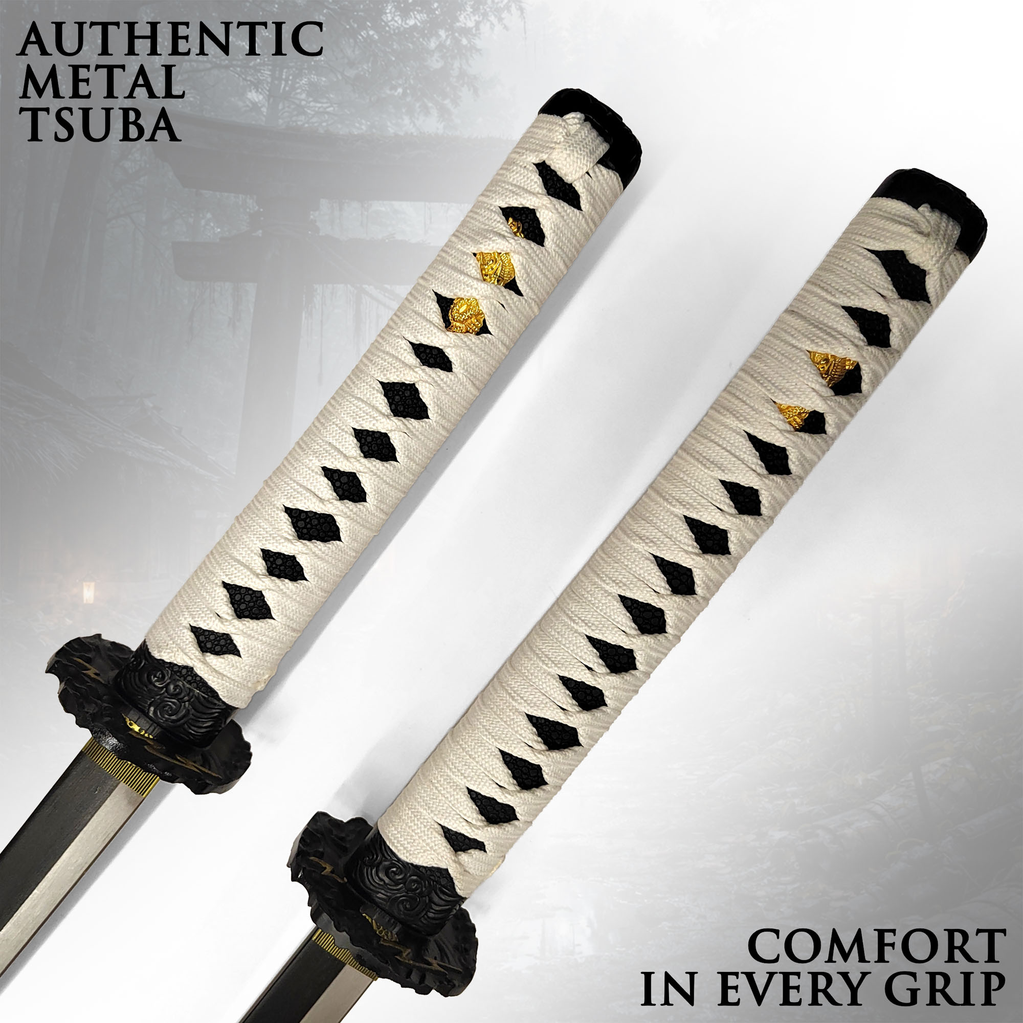 Ghost of Tsushima – Jin Sakai Katana & Wakizashi Set mit Ständer