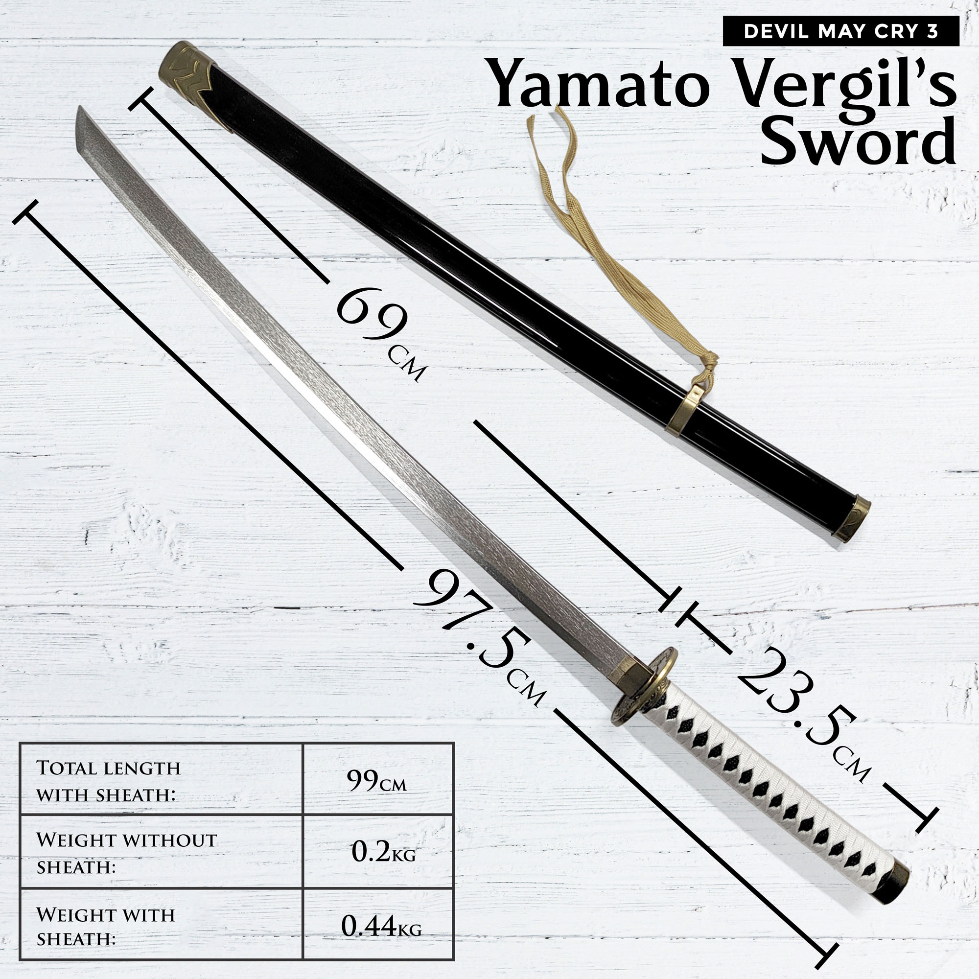 Devil May Cry 3 - Yamato Schwert des Vergil - Holzversion