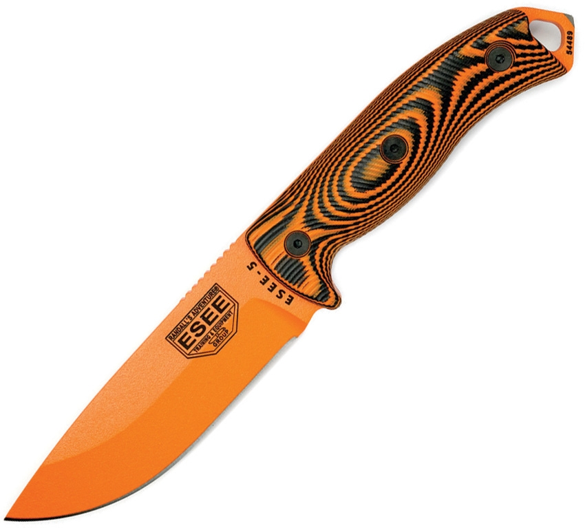 Model 5 Fixed Orange Blade Orange/Bl 