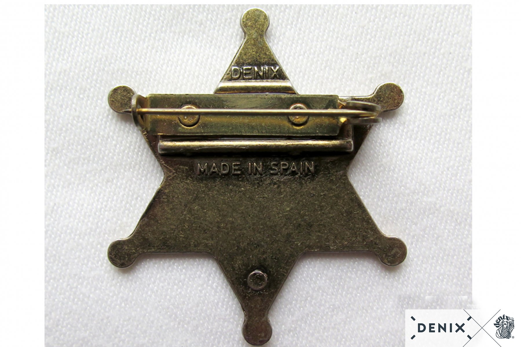 10 St. US Sheriff Stern, Messingfarben, Metall