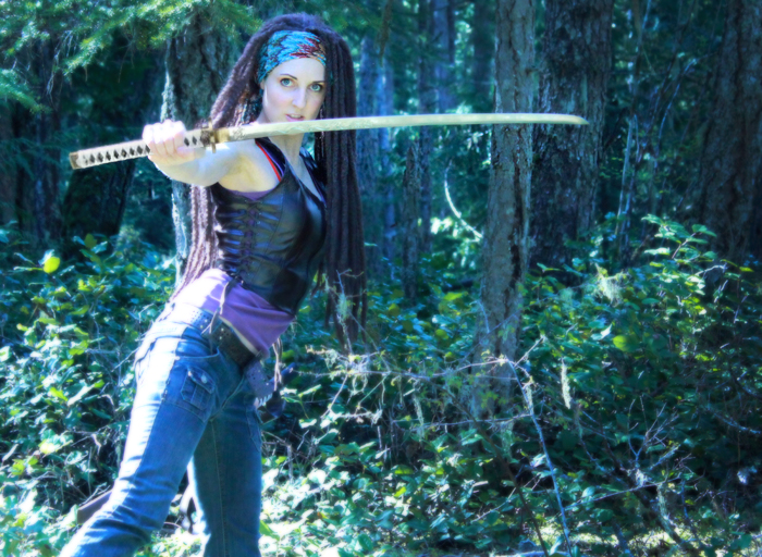 The Walking Dead Katana - handgeschmiedet, gefaltet - Set