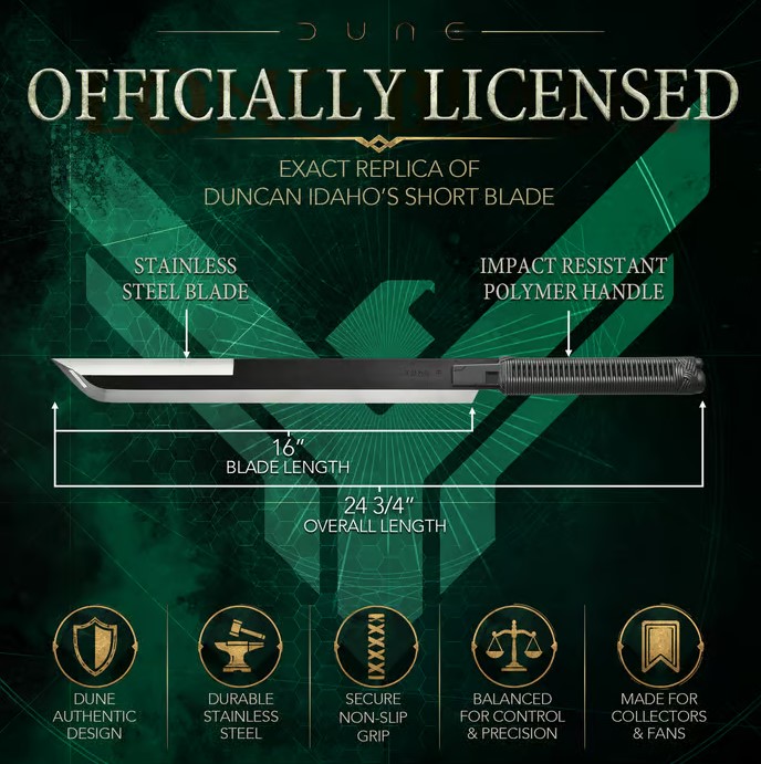 Dune Duncan Idaho Short Blade Replica