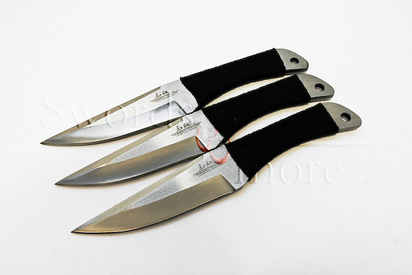 LARGE CORD GRIP THROWER TRIPLE SET W/ SHEATH LARGE CORD GRIP THROWER TRIPLE SET W/ SHEATH