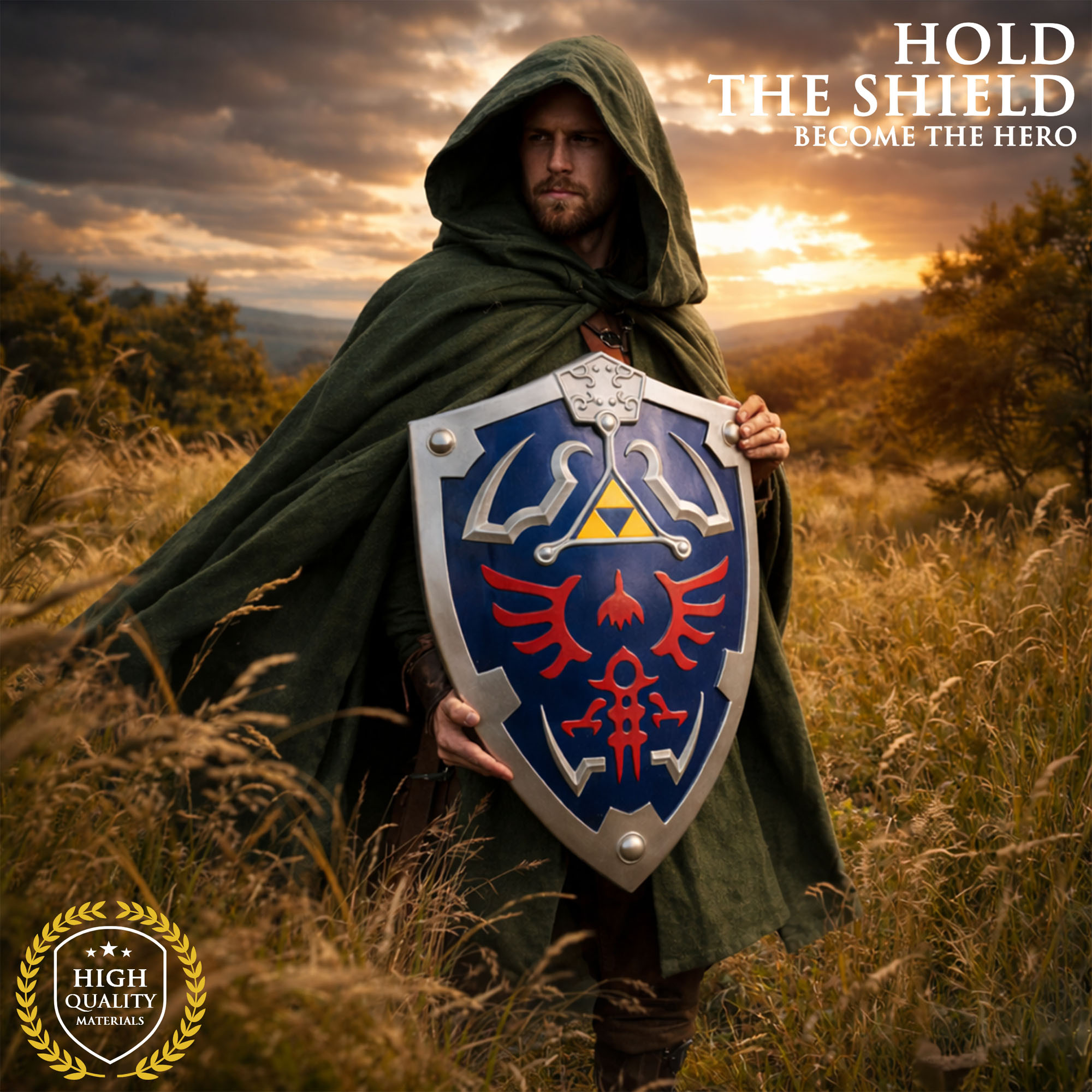 Zelda Hylian Schild – dekorative Fantasy-Replik