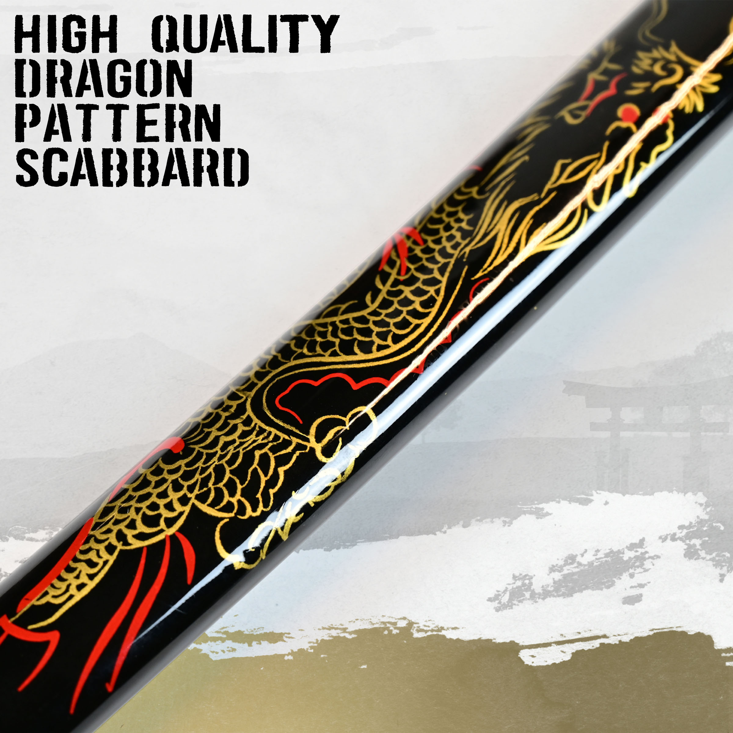 Handgeschmiedetes japanisches Drachenkatana