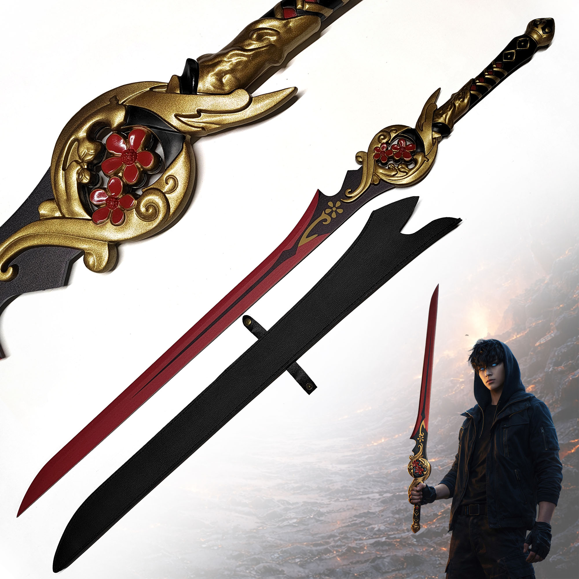 Solo Leveling – Demonic Plum Flower Sword with Sheath
