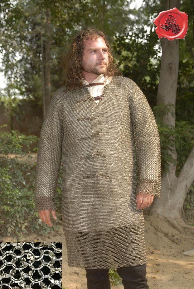 Hauberk- Full Sleeves Chainmail Shirt