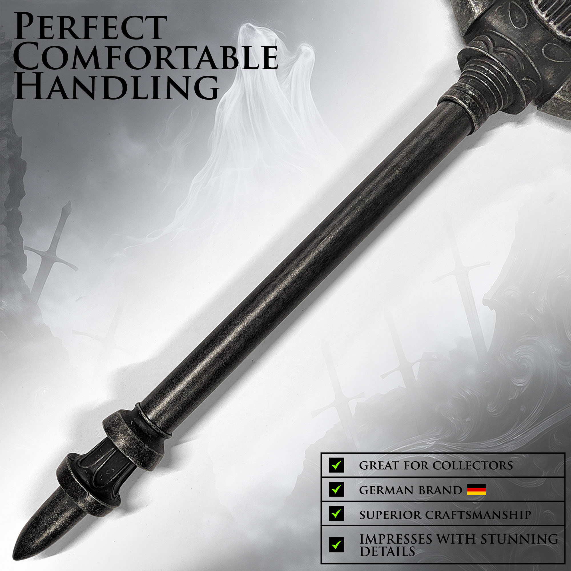 Dark Souls - Großschwert von Artorias 140cm mit Wandtafel