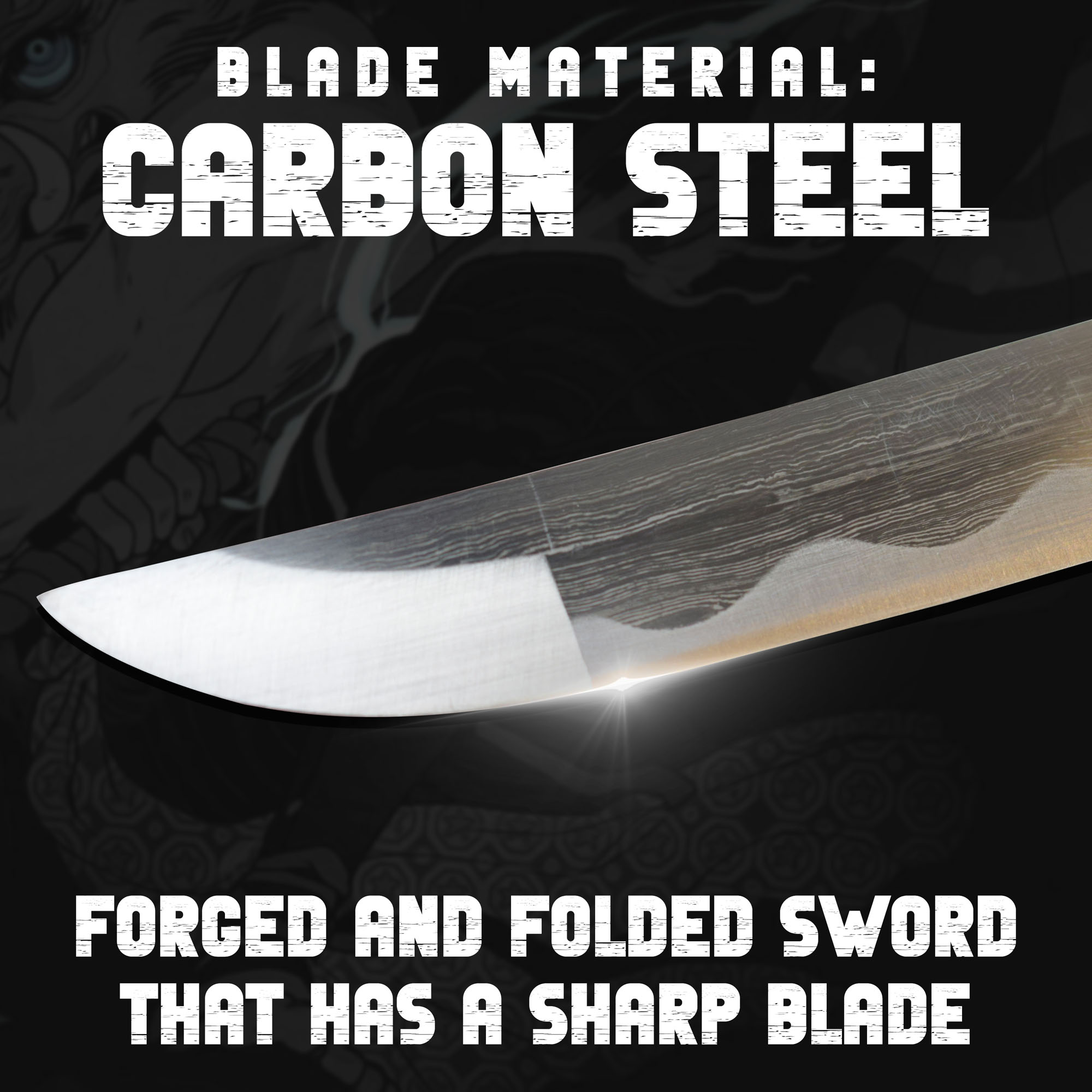 Demon Slayer: Kimetsu no Yaiba Tomioka Giyuu's Sword - handforged and folded, Set