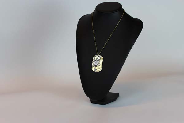 Steampunk Anhänger mit Kette - Stern