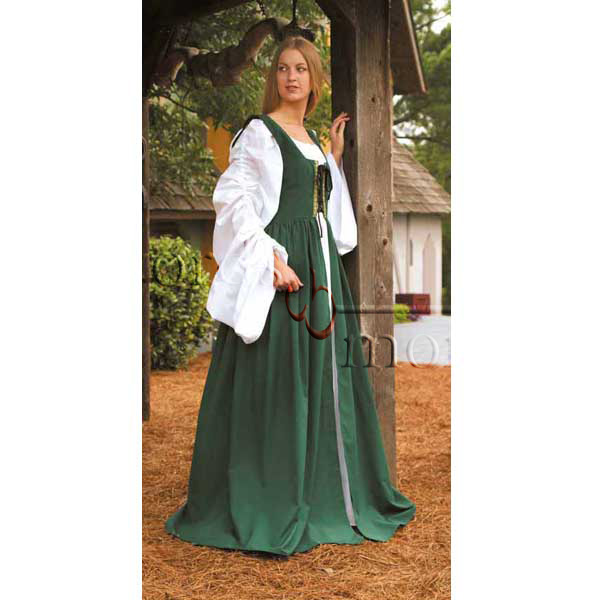 Fair Maidens Dress, green, size XXL