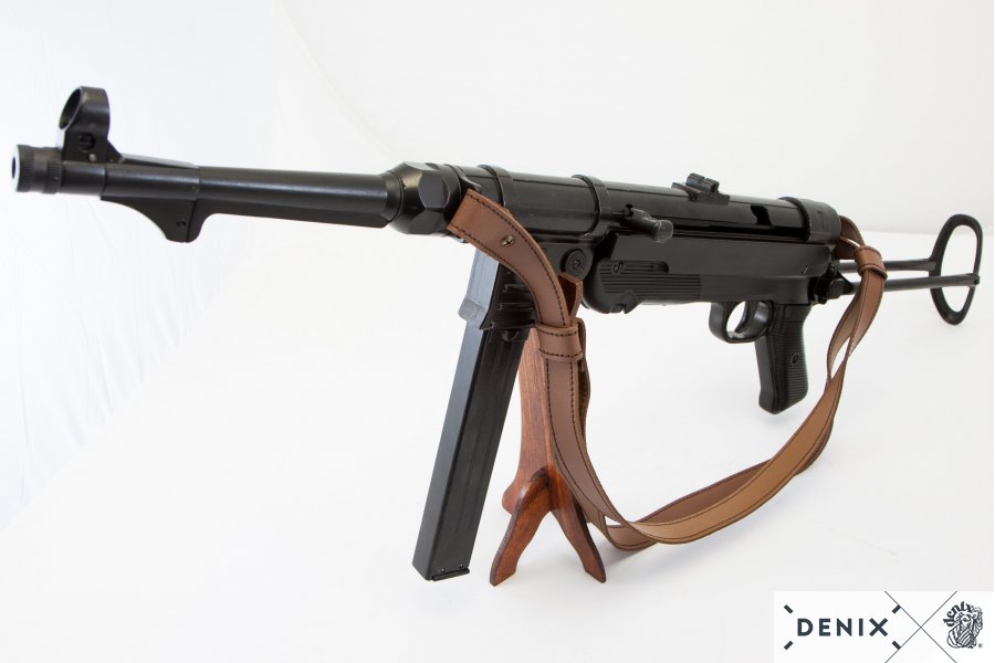 Deutsche MP 40 „Schmeisser“ Gurt aus Metall, mit Bügel, 9 mm, 2.Wk.